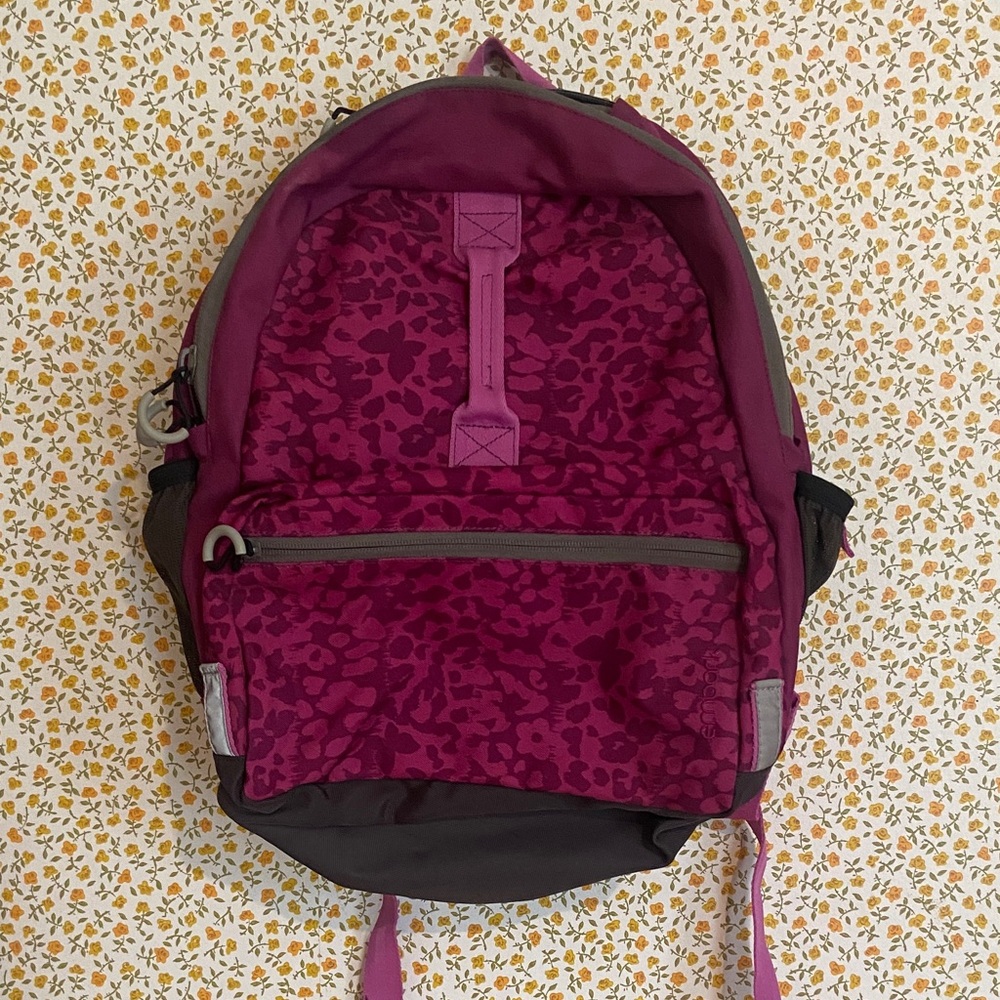 Pink and Purple Leopard Print Backpack